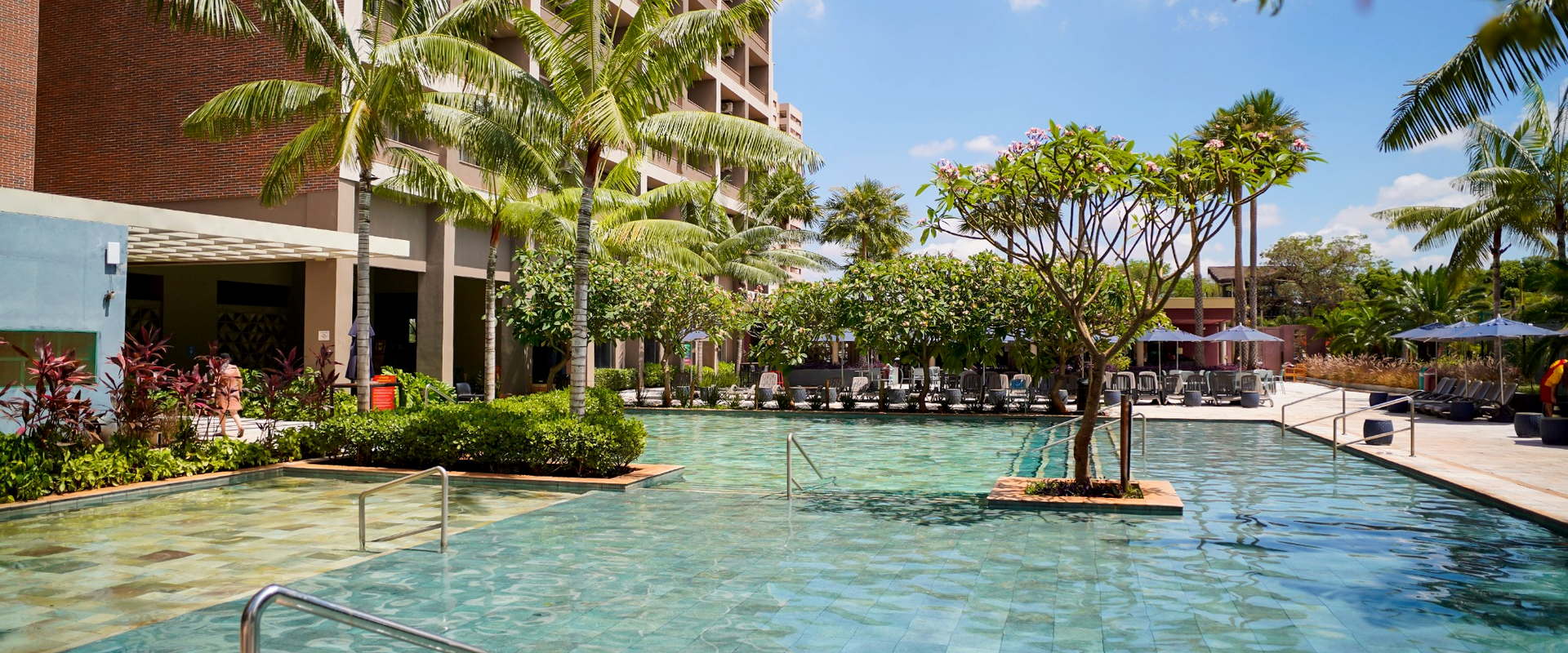 Piscina do Hot Beach Resort em Olímpia